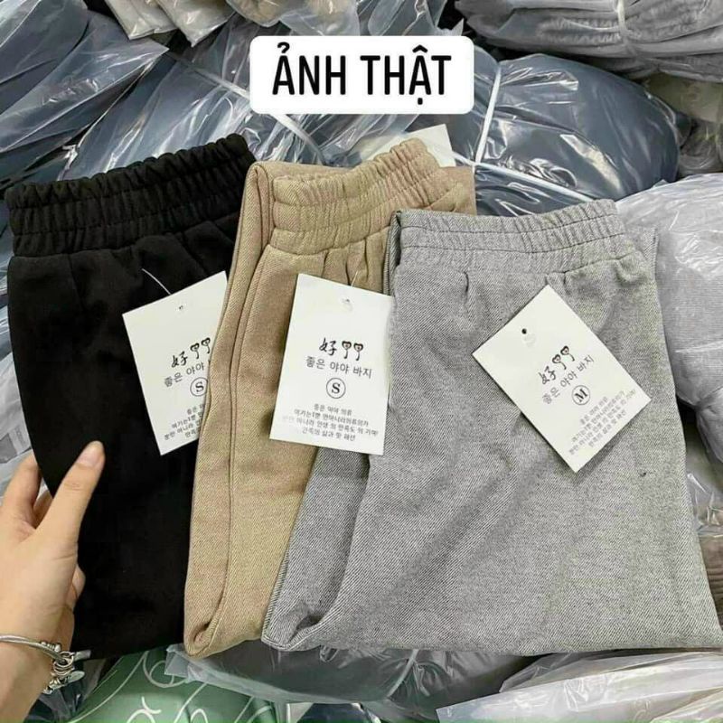 Quần Baggy Nữ Chất Dạ Cạp Chun