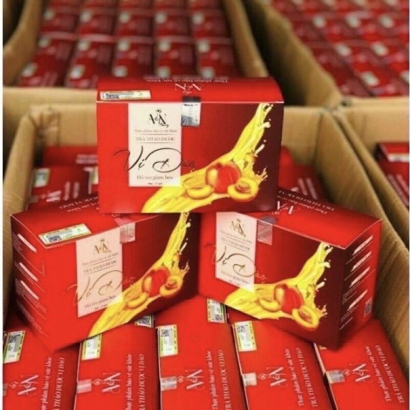 Trà thảo dược vị đào hỗ trợ giảm cân đông anh - hộp 15 gói