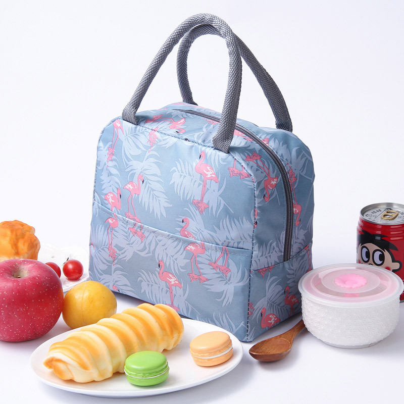 Pine Leaf Stork thermal handbags, insulated lunch bag, cold storage insulation bag, cooler bags, 3D thermal bag