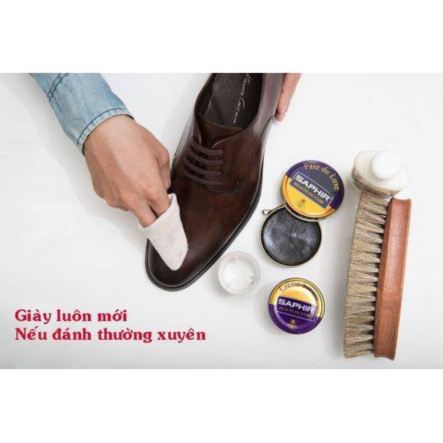 Xi Đánh Giày Saphir Pháp màu đen (black) dòng trung cấp BDC