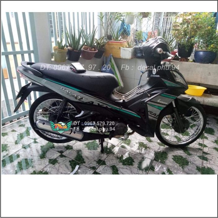 Tem rời Galaxy Xanh lục bảo đen nhám (X)