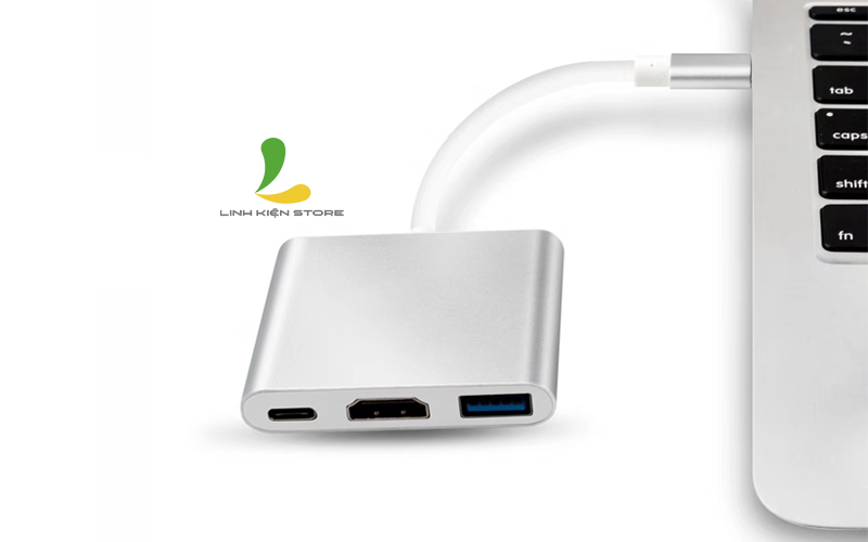 Cáp chuyển đổi Type C to HDMI 4K UHD / USB / Type C