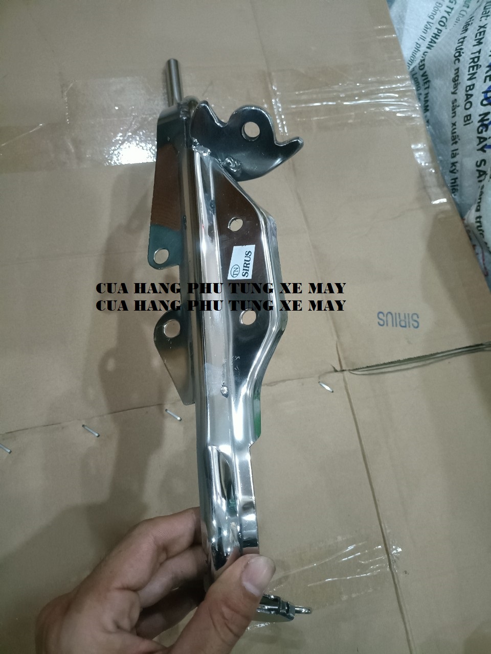 Gác máy xe Sirius inox 304