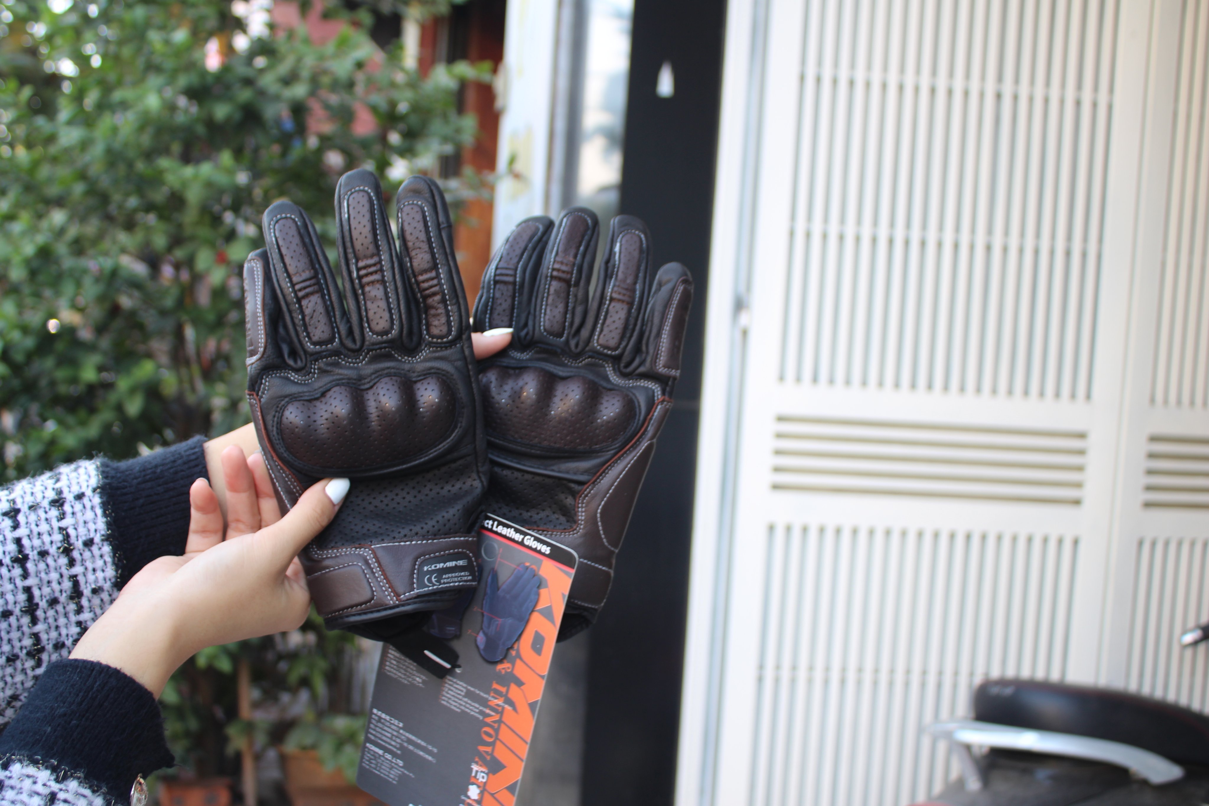 Găng tay da Komine GK217 cao cấp