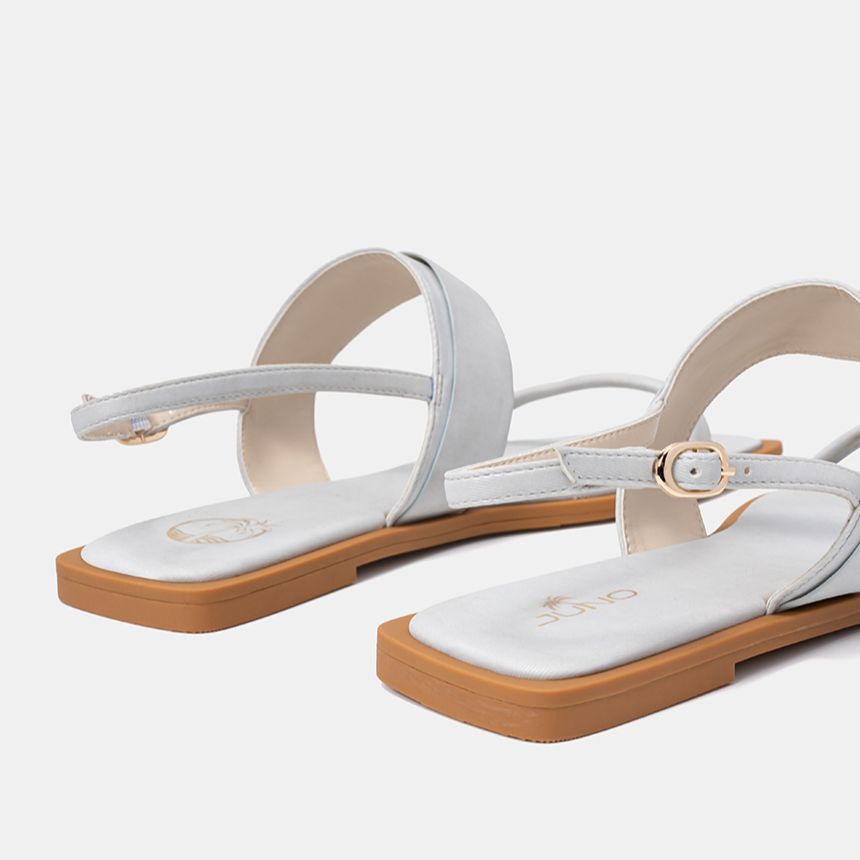 Giày Sandal Nữ 1cm Thời Trang JUNO Phối Khoá Wave SD01120