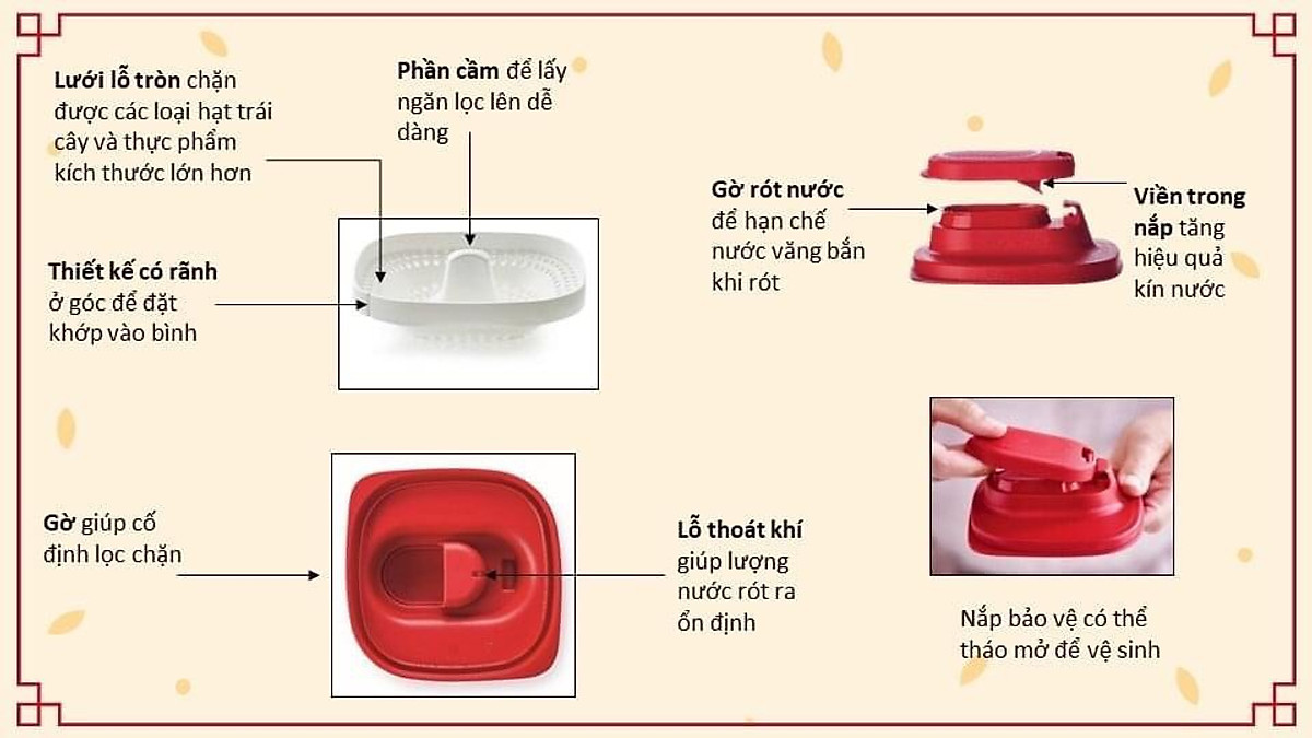 [Chính hãng] BỘ BÌNH ĐỰNG NƯỚC TUPPERWARE MEMBERKIT TASTY SET GEN II