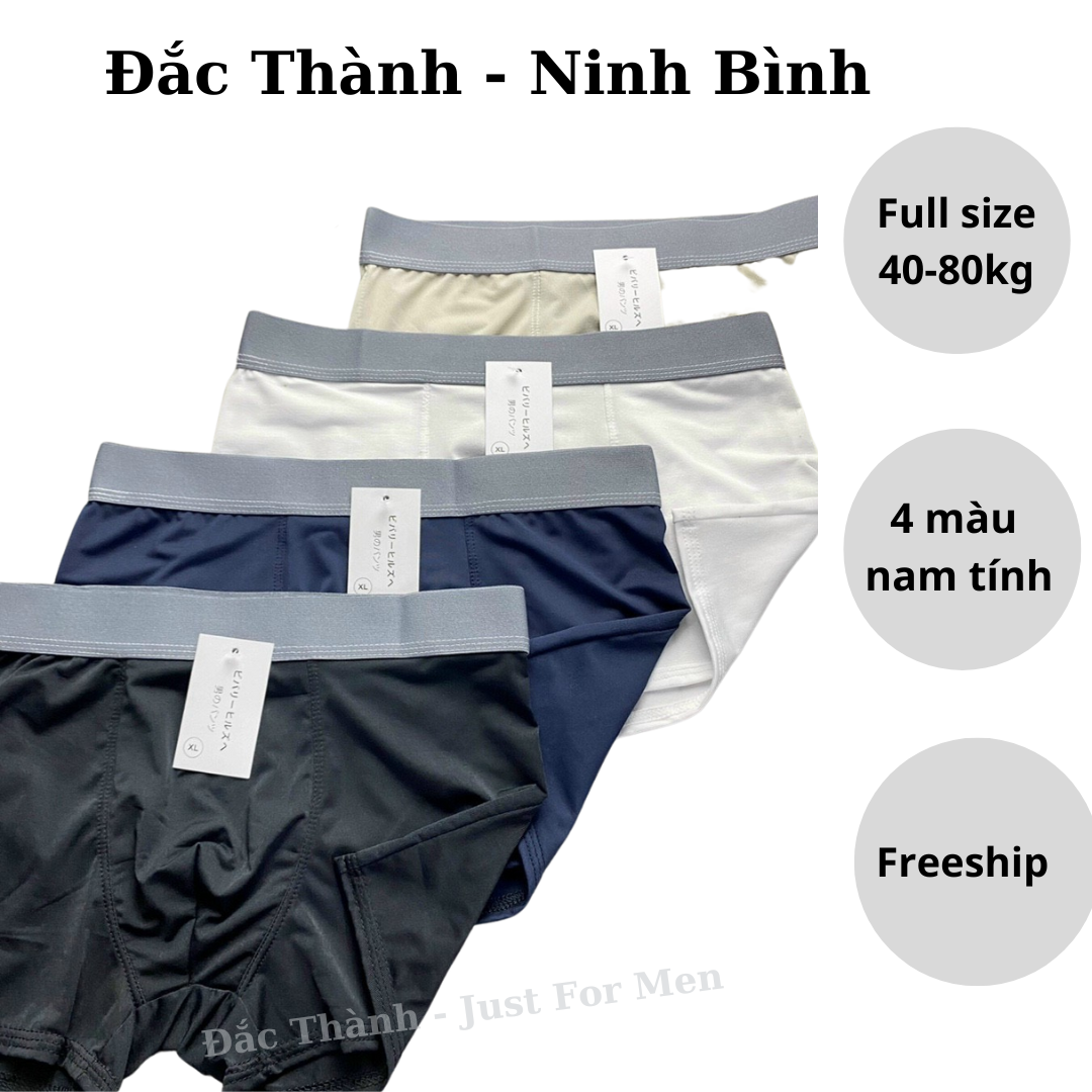 Quần sịp đùi nam chất cạp trơn co dãn 4 chiều
