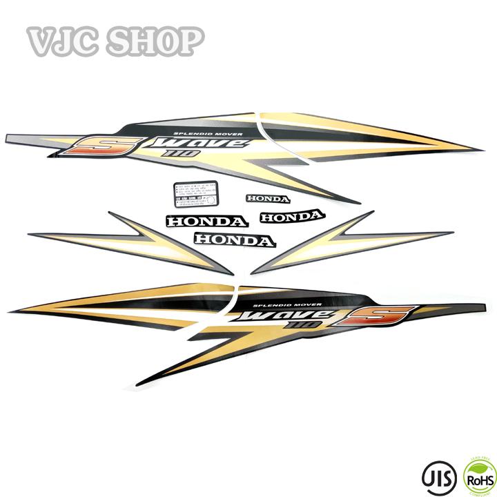 Bộ tem dán xe Wave S110 đời 2010 các màu lựa chọn cho decal xe máy