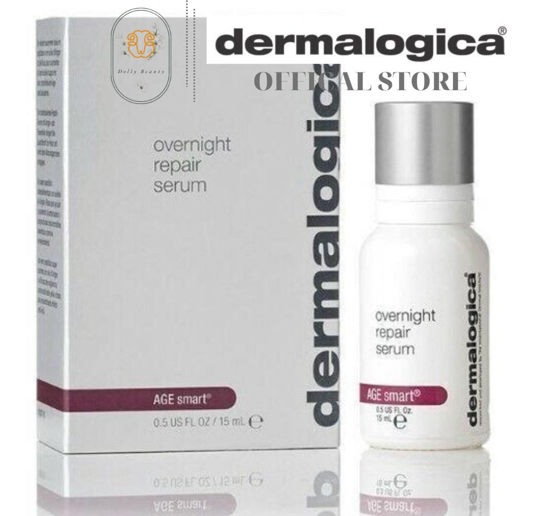 Serum helps to reduce wrinkles and increase the brightness leather overnight repair serum of Dermalogica - Dolly Beauty