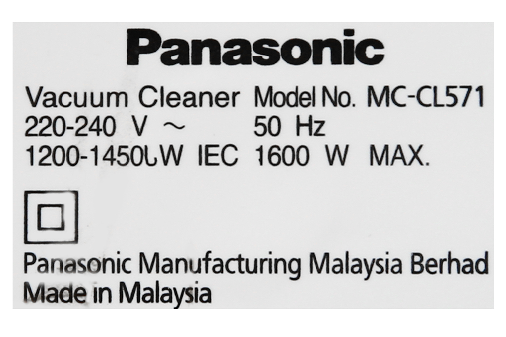 Máy hút bụi Panasonic MC-CL571GN49 Công Suất 1600w