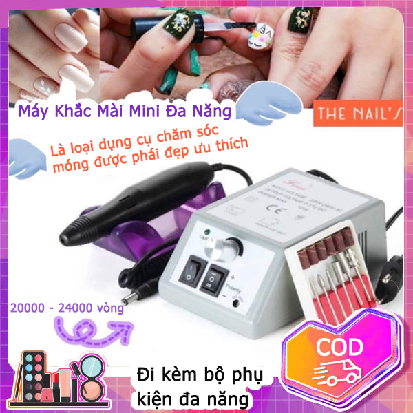 Máy mài móng tay dụng cụ mài nail hay Máy Khắc Mài Mini Đa Năng V2, có thể điều chỉnh tốc độ máy mài móng tay