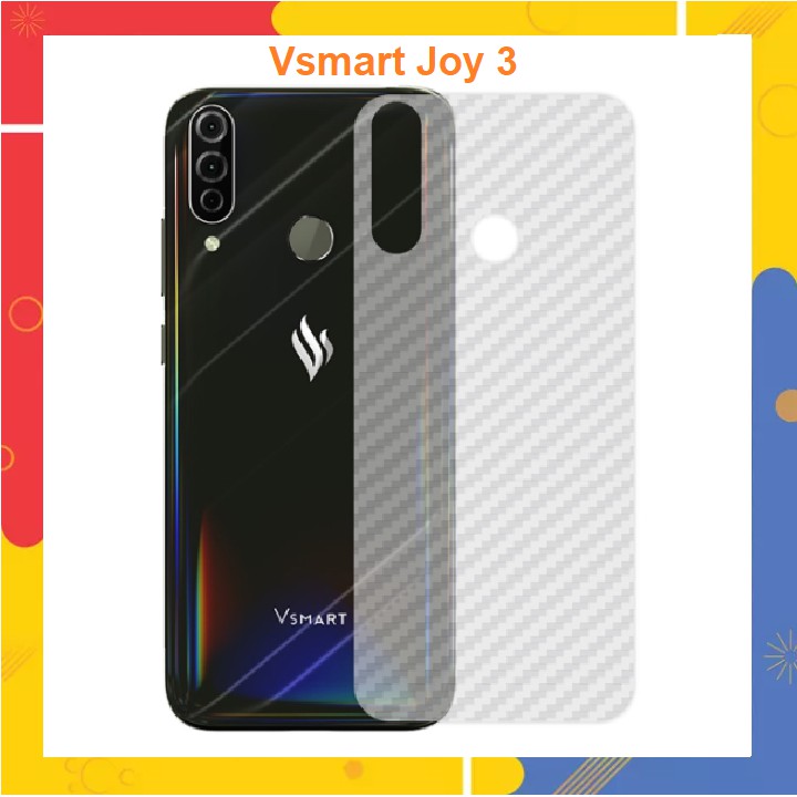 Miếng dán vân cacbon mặt sau VSMART JOY 3/ ACTIVE 3/ LIVE/ JOY 2 PLUS