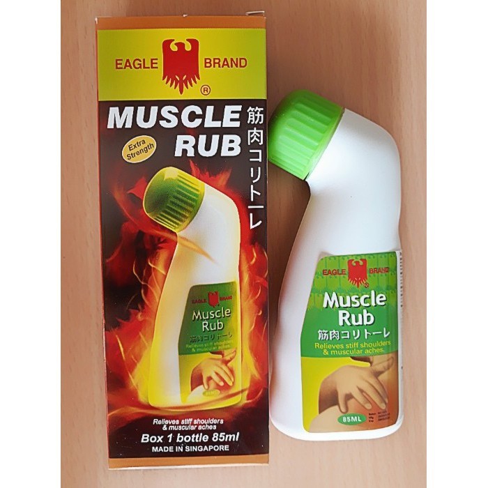 Dầu xoa bóp Eagle Brand Muscle Rub 85ml (Chai lăn) (Singapore)