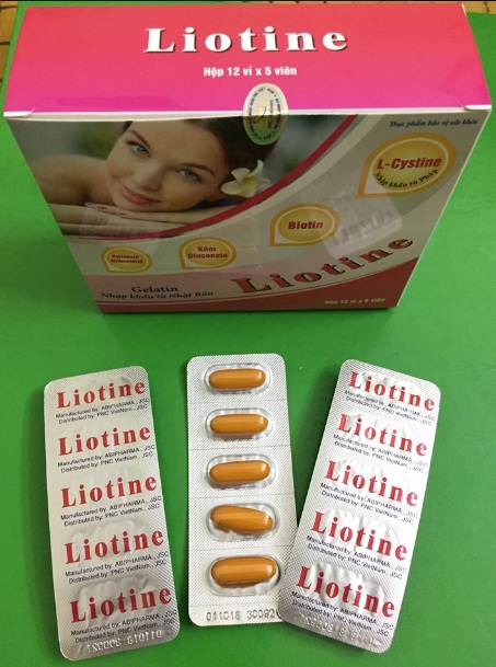 LIOTINE (HỘP 12 VỈ x 5) GIÚP ĐẸP DA, KHỎE TÓC