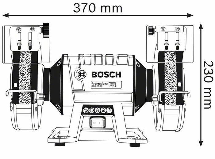 [Trả góp 0%] Máy mài bàn Bosch GBG 60-20