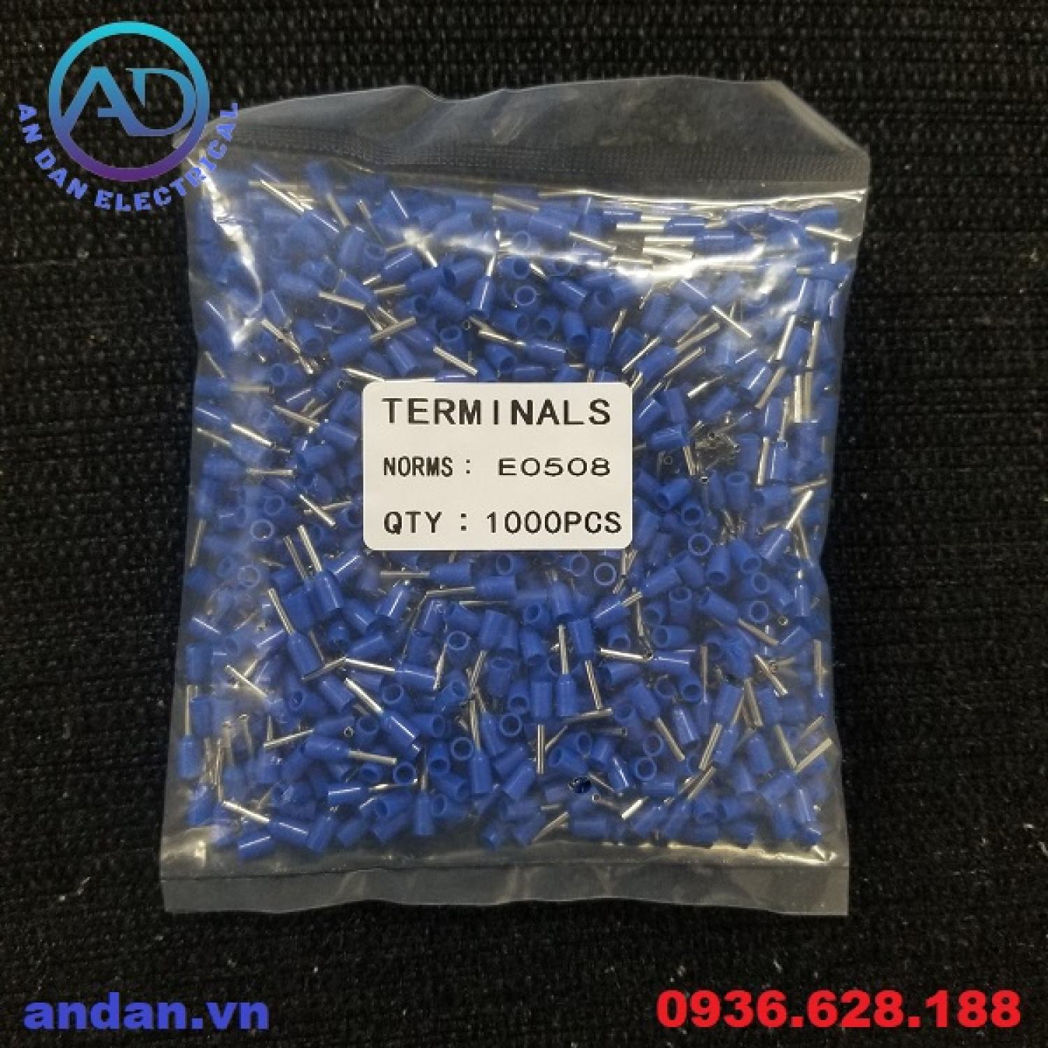 Đầu cốt pin rỗng, cos kim đơn E0508 E7508 E1008 E1508 E2508 E4009 E6012 E10-12 E16-12 E25-16 E35-16 E50-20, E70-20