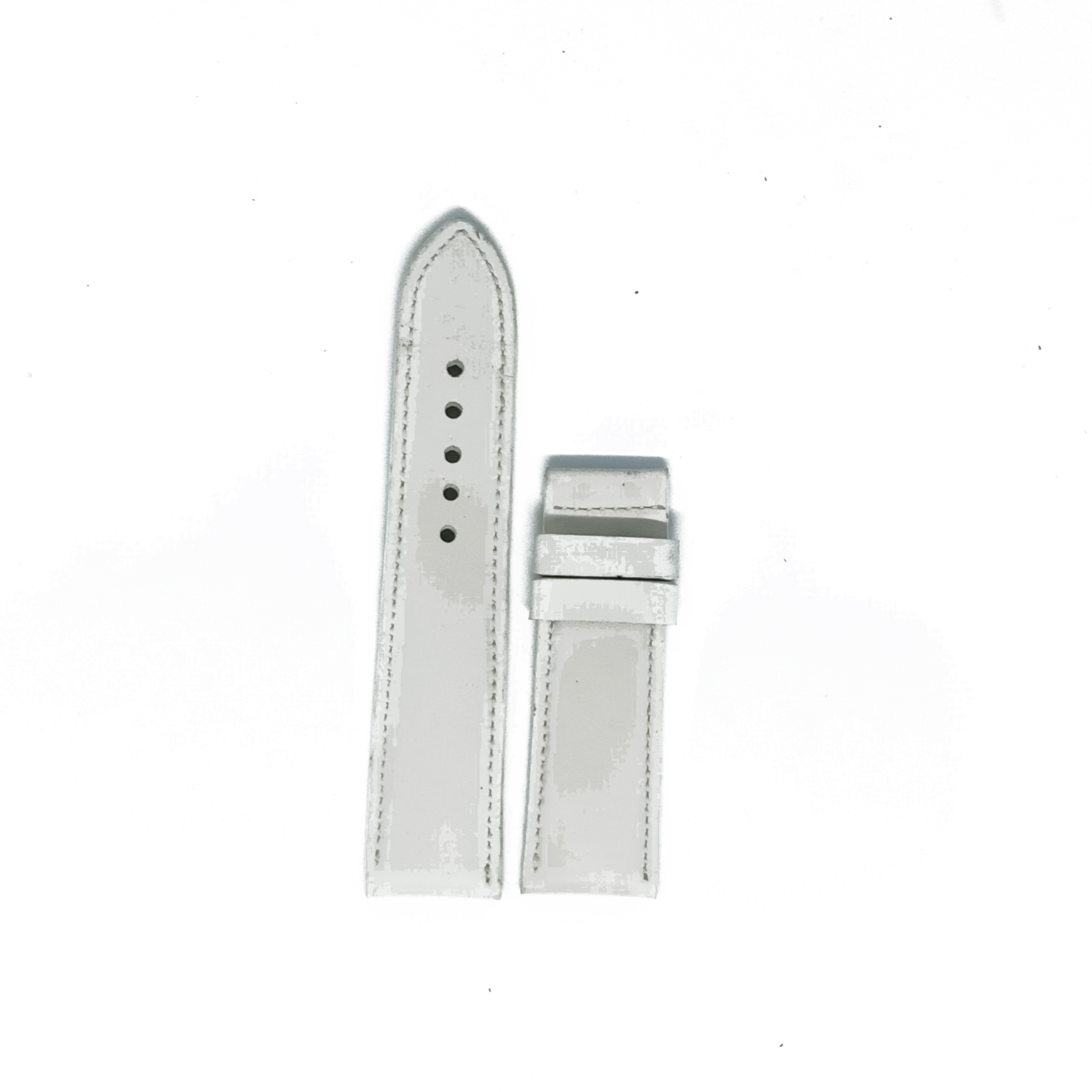 Dây đồng hồ  da bò size 22, 24, 26 màu trắng TH8133