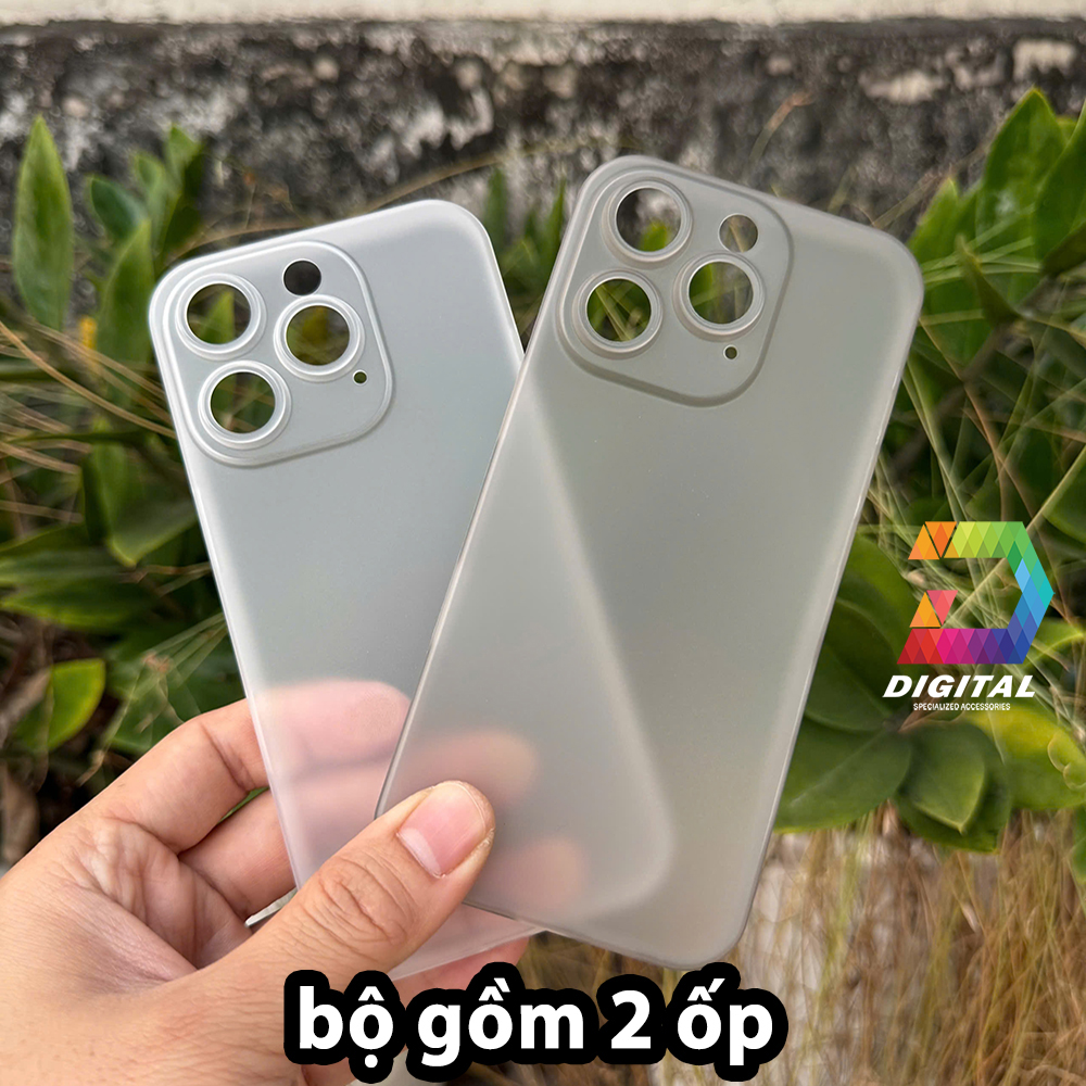 Combo 2 Ốp Lưng Trong Nhám Unibody iPhone 16 Pro Max Siêu Mỏng