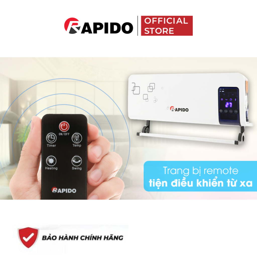 Máy sưởi gốm Rapido RCH2000-D