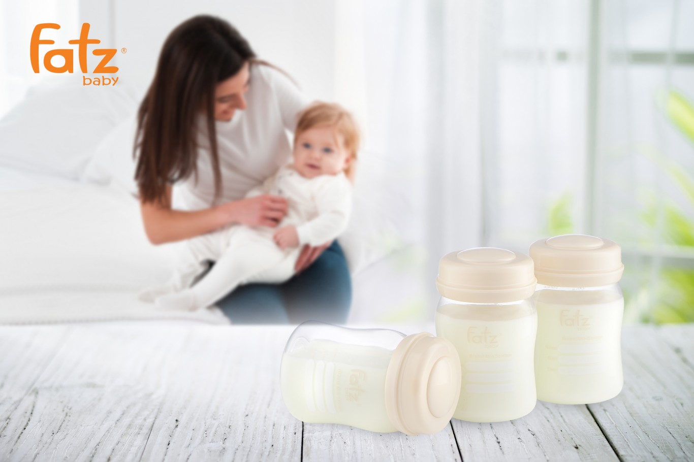 Bình trữ sữa 150ml (bộ 3 bình) Fatzbaby FB0120NH