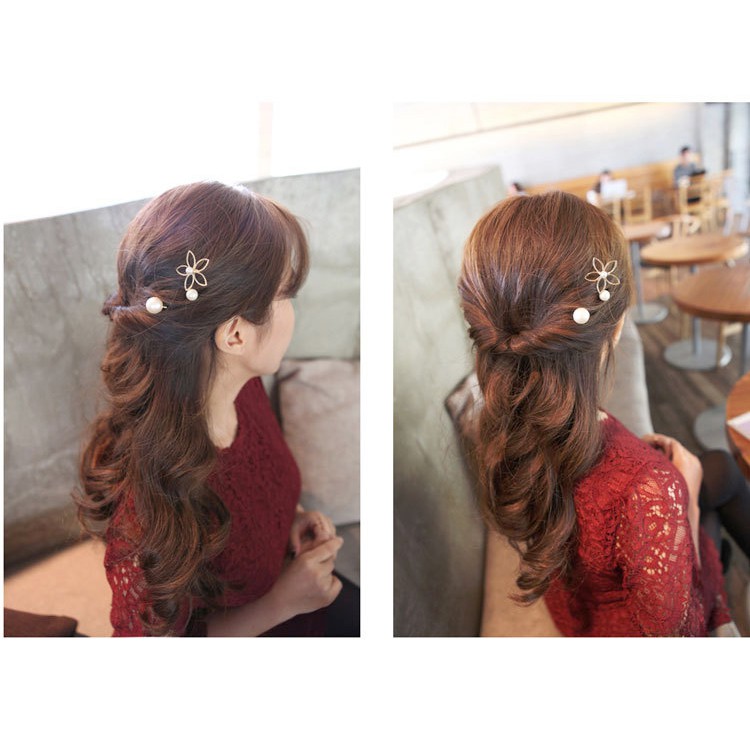 Set 3 kẹp hoa 5 cánh xinh xắn Ni9