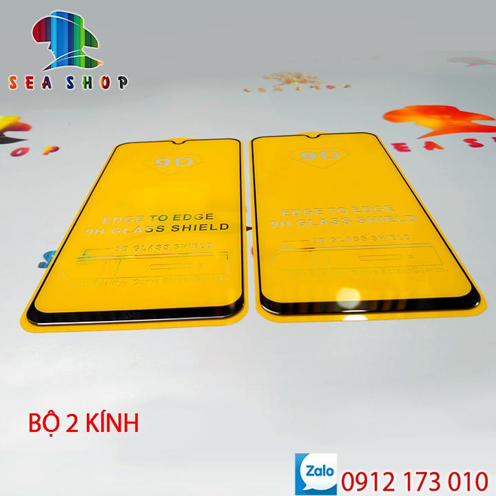 Bộ 2 kính cường lực samsung galaxy a30s / sm-a305 full màn hình 9d / kính cường lực samsung a30s tràn màn hình - seashop