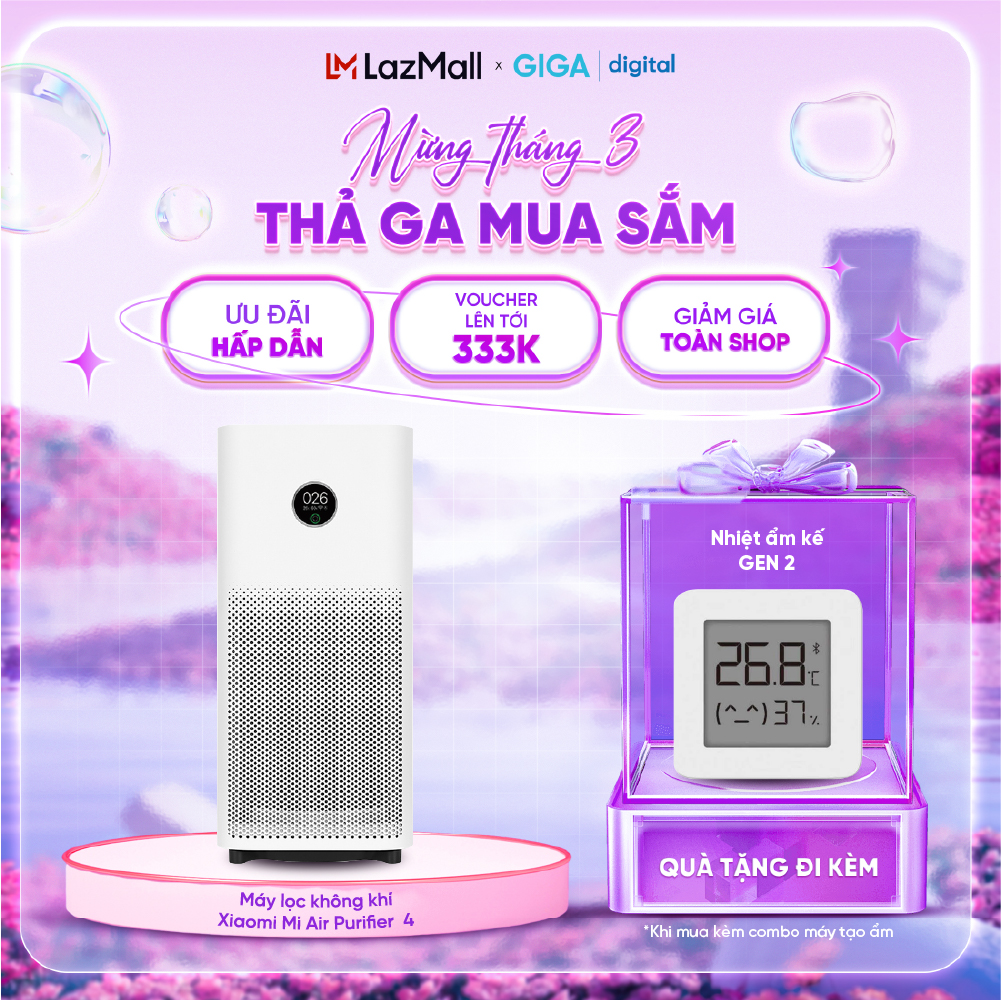 Máy lọc không khí Xiaomi Mi Air Purifier 4 - Chính hãng - BH 12 tháng