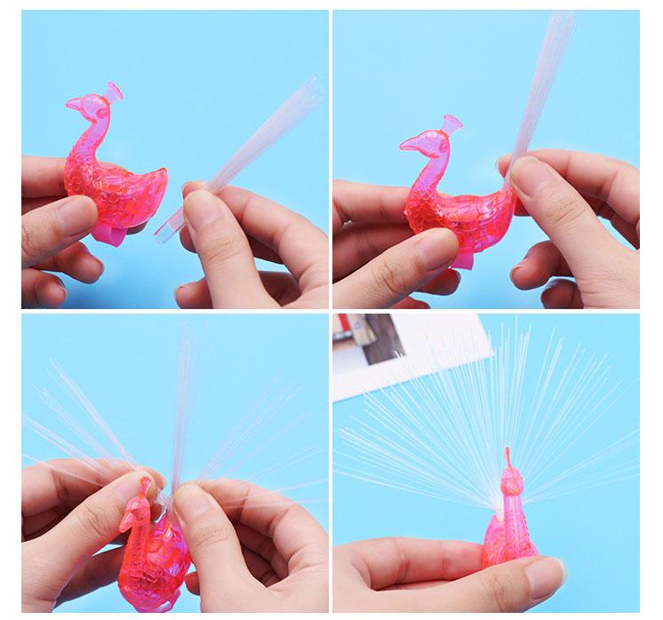 Đèn led trang trí hình con công dễ thương