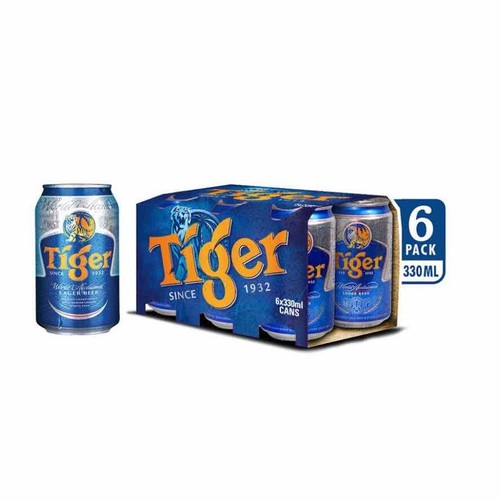 LỐC 6 LON TIGER DATE MỚI 330ML