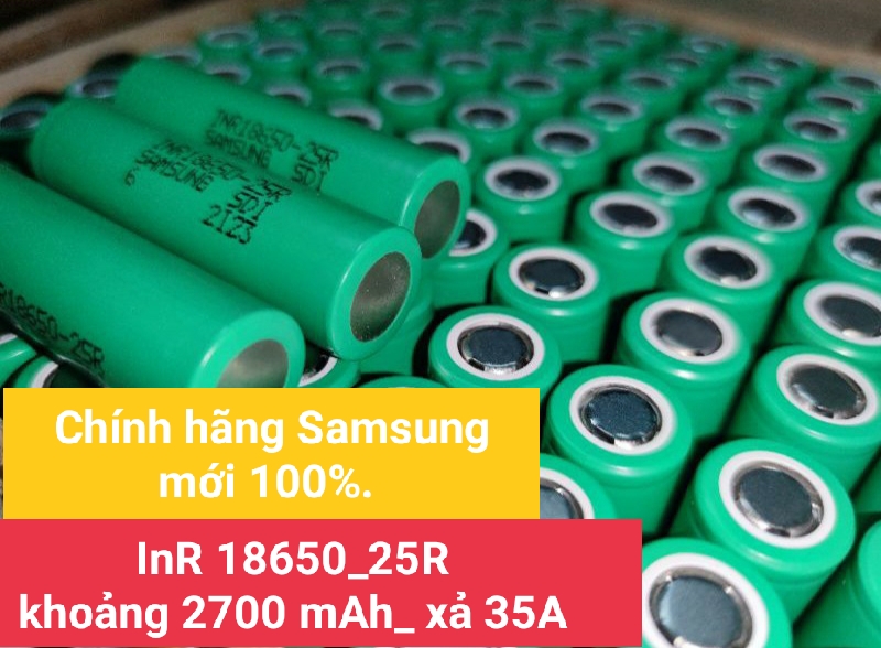 cell pin 18650 lishen, samsung xả cao 35A - Hàng  mới 100%