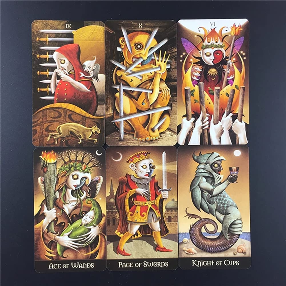 [Cao Cấp] Bộ Bài Deviant Moon Tarot 78 Lá Bộ Bài tarot oracle size tiêu chuẩn