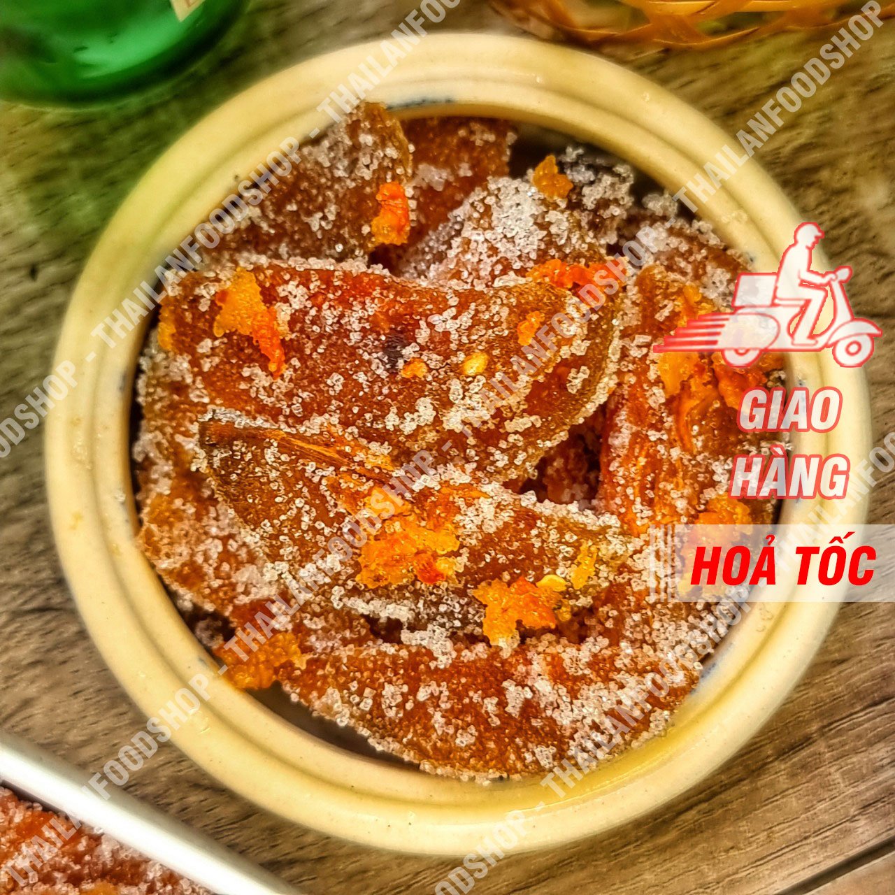 Mứt Cóc Cay Chẻ Lát - Lon 500gr