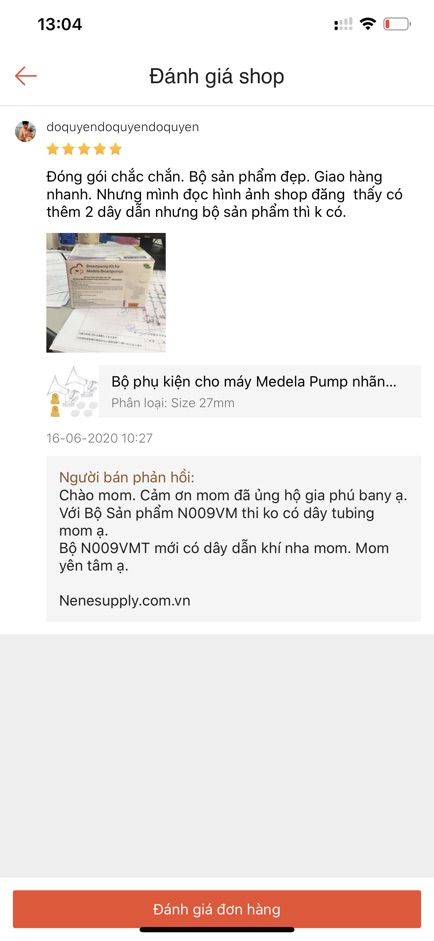 Van trắng máy hút sữa Pump lẻ 1 cái