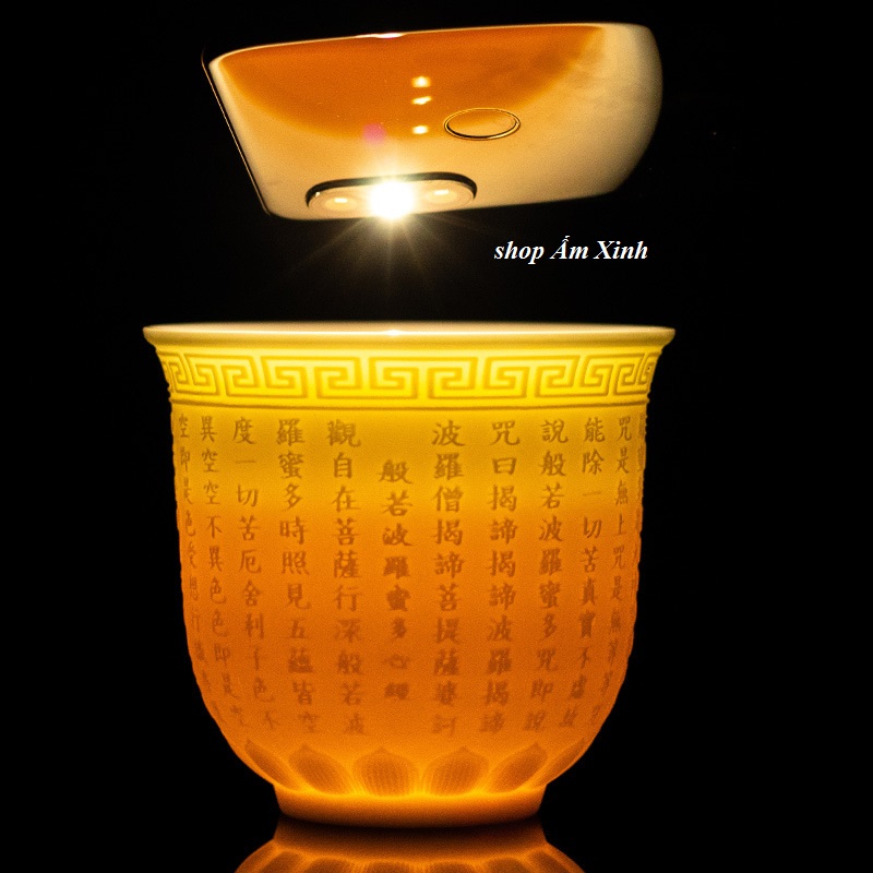 Chén Sứ Thấu Quang Dùng Thưởng Trà