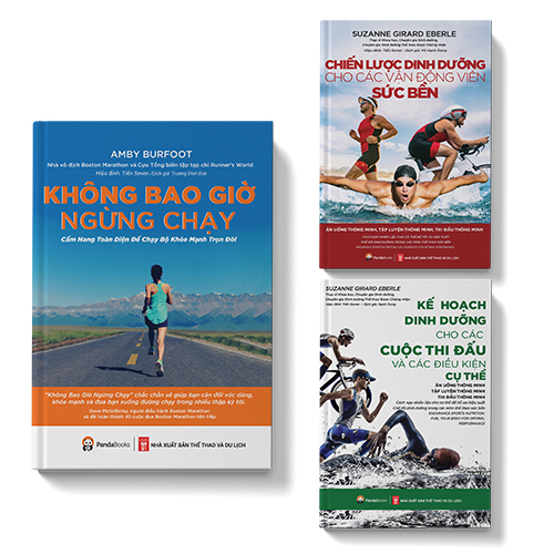 Combo Chạy bộ Dinh dưỡng Thể thao - Không bao giờ ngừng chạy Kế hoạch dinh dưỡng Chiến lược dinh dưỡng - Pandabooks