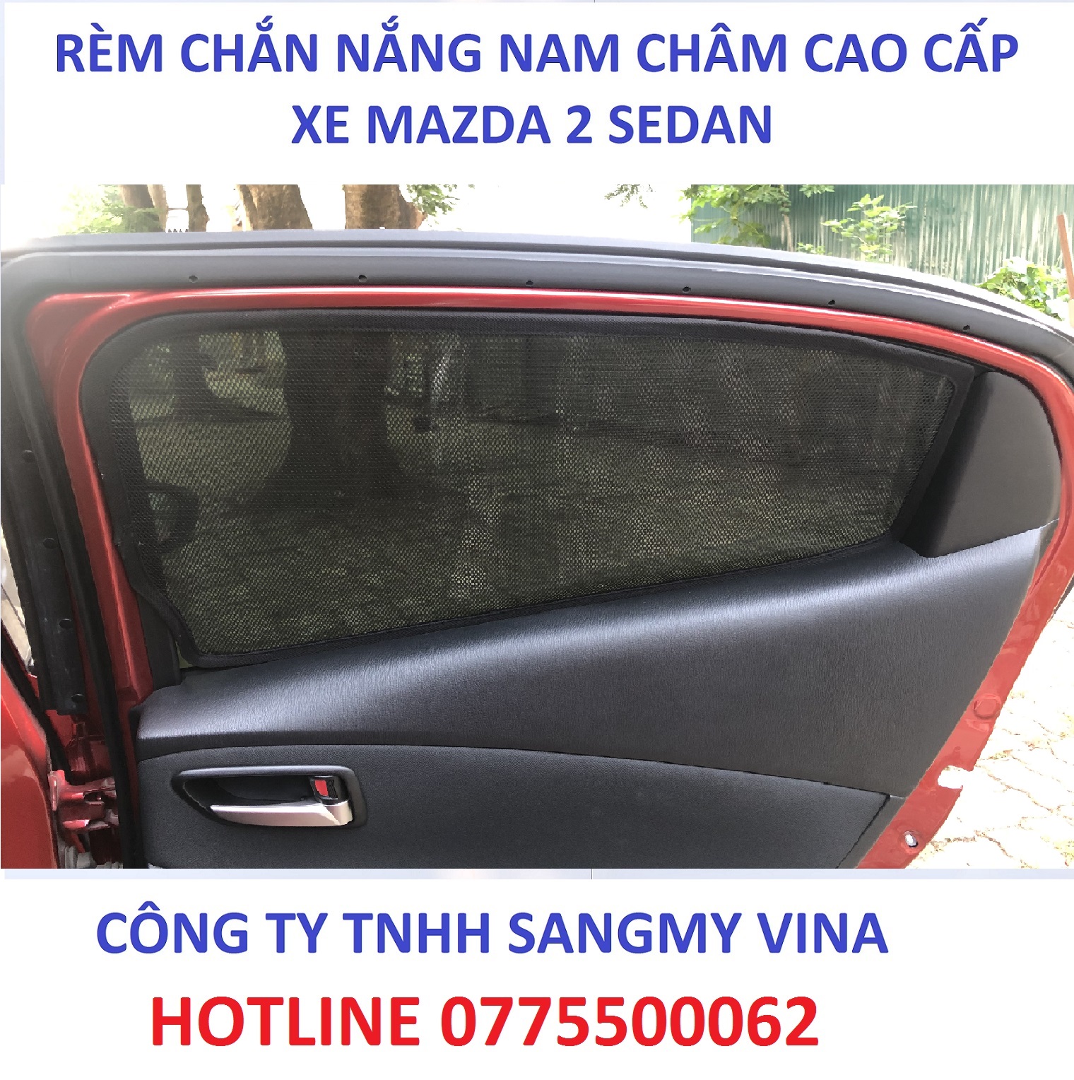RÈM CHE CHẮN NẮNG NAM CHÂM XE MAZDA 2 SEDAN