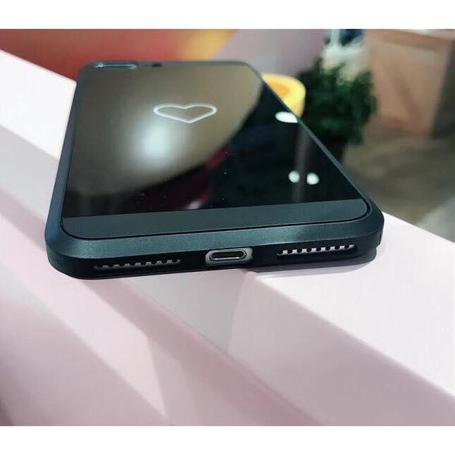 ỐP IPHONE TIM TRÁNG GƯƠNG