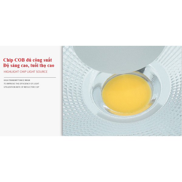 Đèn Led âm trần Chíp COB 20W