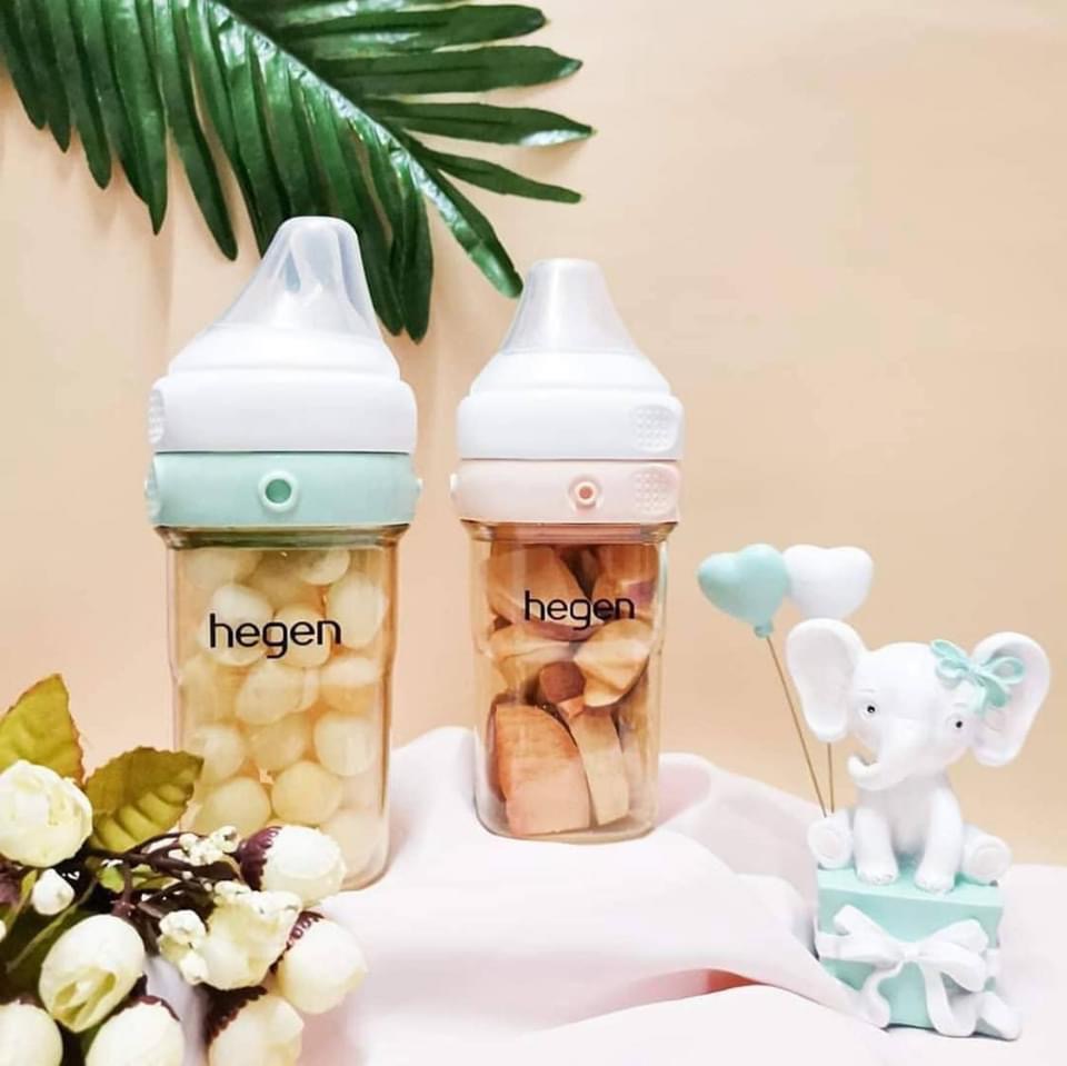 [HCM][CHÍNH HÃNG] SET Bình sữa Hegen PPSU 240ml núm ti dành cho bé 3-6 tháng tuổi