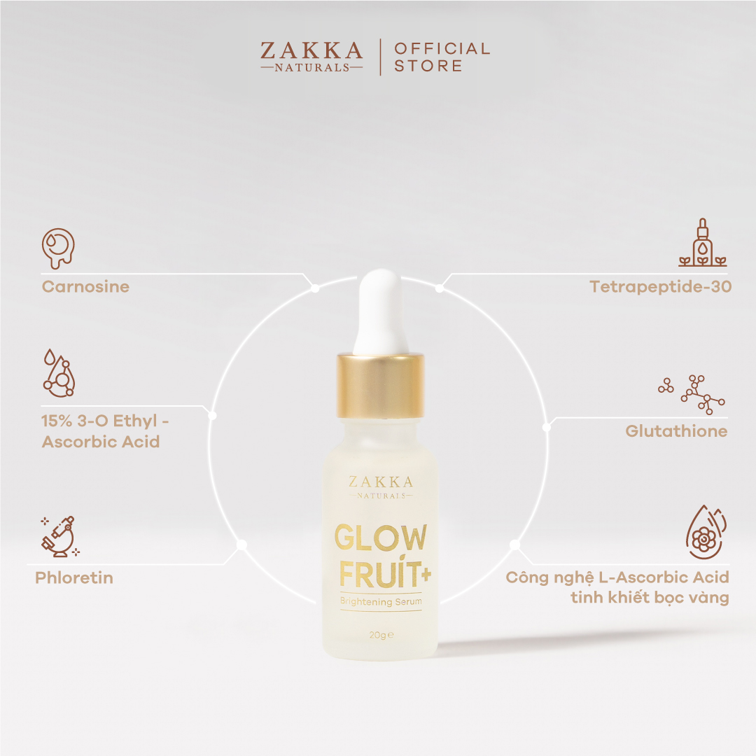 Serum  Vitamin C Zakka Naturals GlowFruit+ Brightening 20g