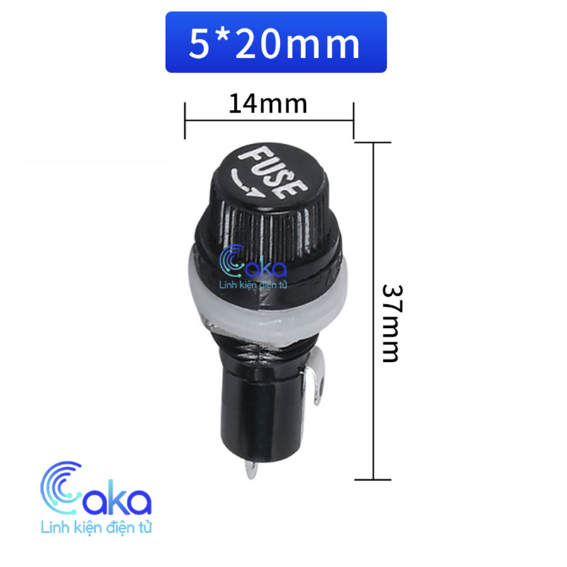 Vỏ cầu chì ống thủy tinh fuse 5x20mm 6x30mm nhựa bảo vệ
