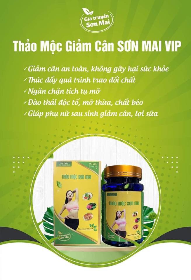 [Giá Gốc] Thảo Dược Giảm Cân Sơn Mai Giảm 5-9kg