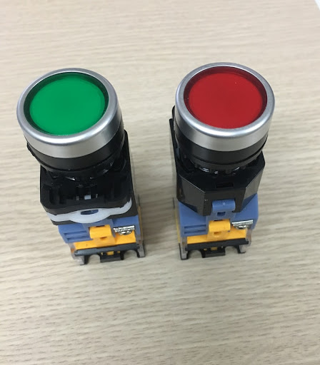 Nút nhấn nhả Không đèn LA39 phi 22 ( Xanh - Đỏ )