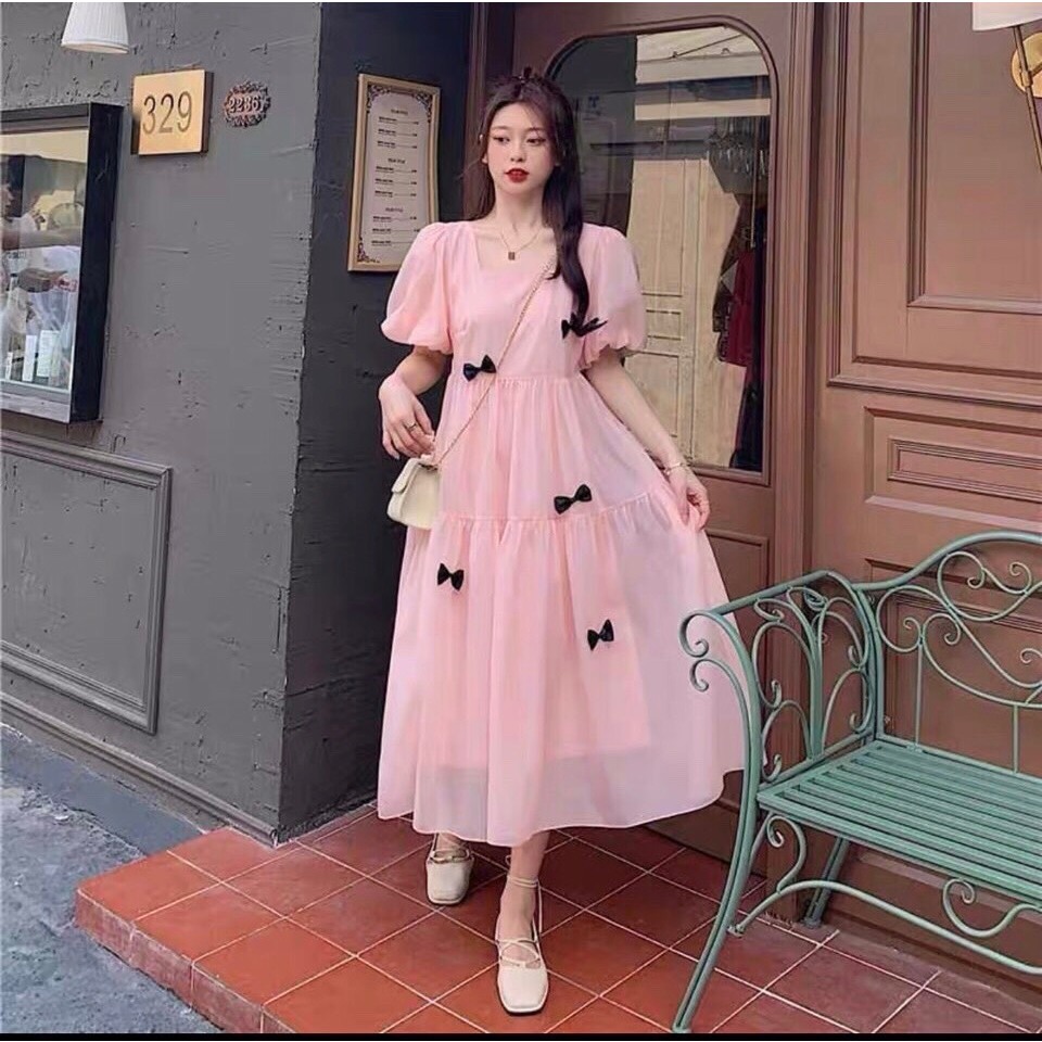 [SIÊU PHẨM] Váy bầu thời trang thiết kế kẻ caro chất đũi đẹp freesize từ 45 đến 75kg