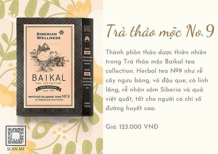 Trà thảo mộc ổn định đường huyết N°9