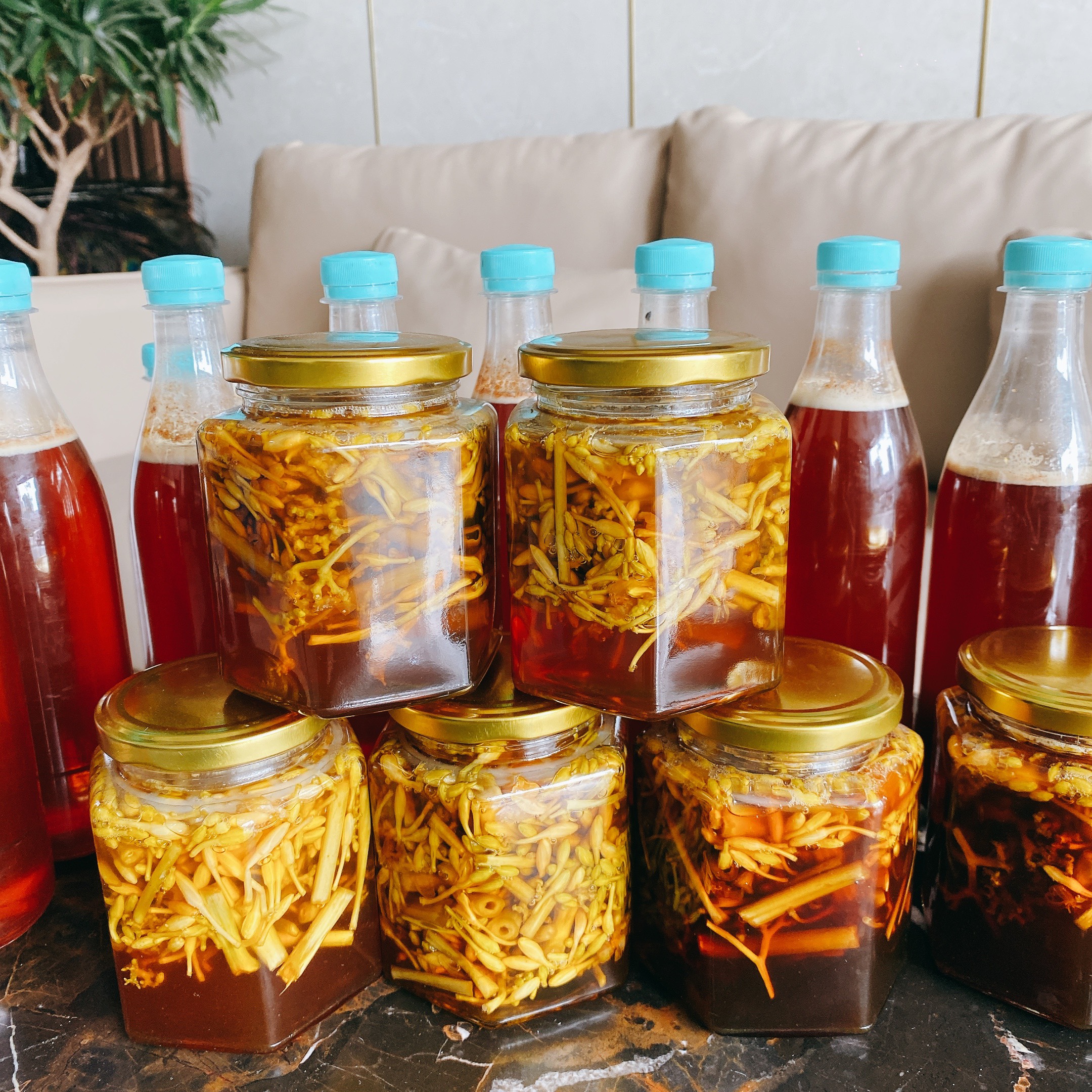 Mật Ong Rừng Ngâm Hoa Đu Đủ Đực