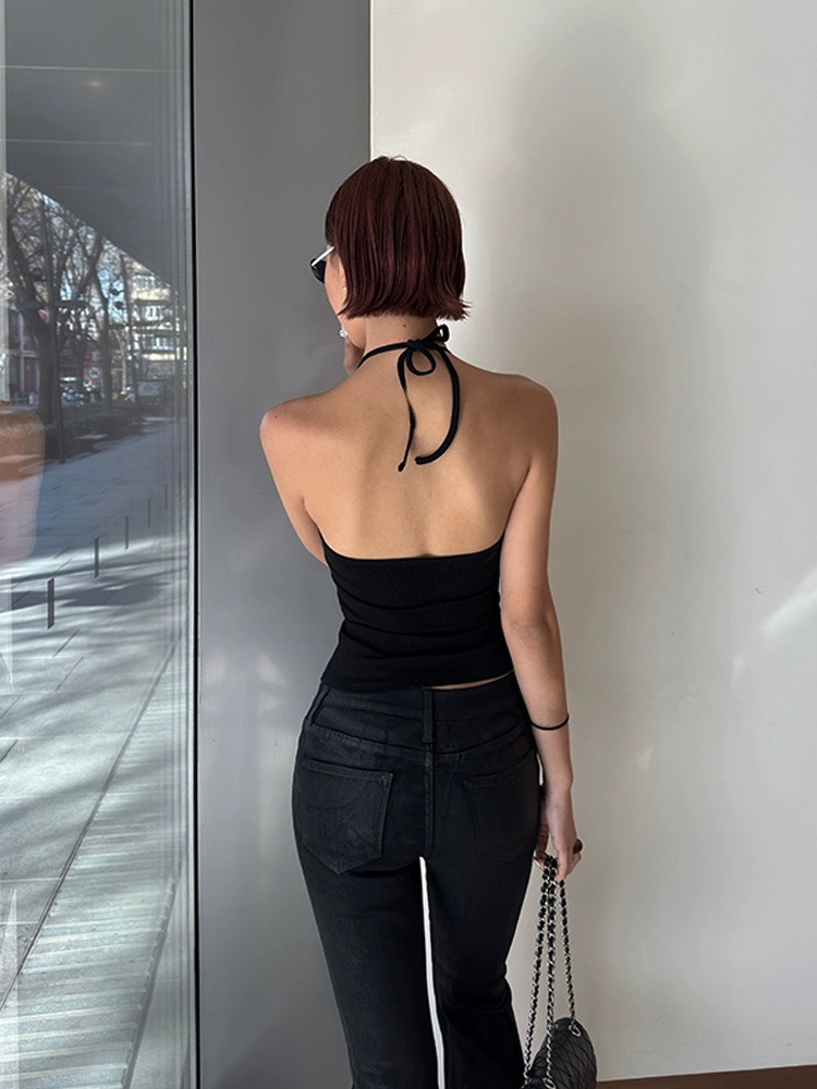 Áo Yếm Cổ Tròn Cột Dây, Dáng Dài - Tharo Clothing [AO00187]