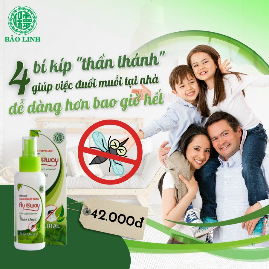 Xịt muỗi thảo fly@way (100ML)
