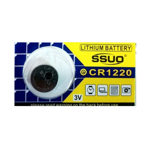 Pin CR1220 SSUO 3V Lithium  / 1 vỉ gồm 5 viên
