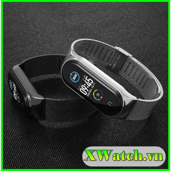 Dây đeo kim loại thép không gỉ mijobs xiaomi miband 5 / miband 5 miband 6